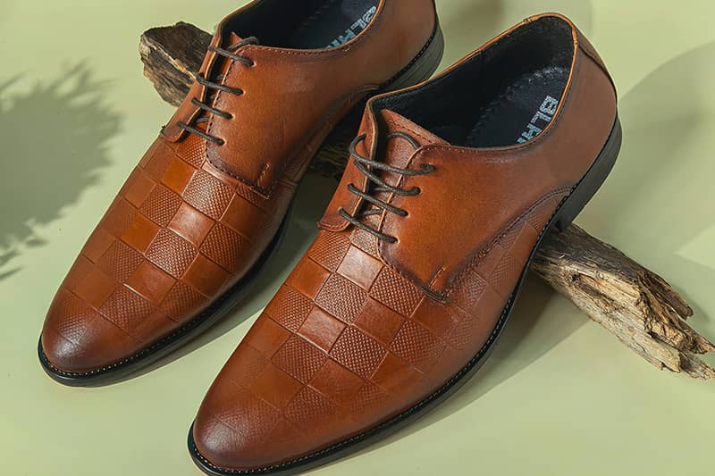 Mens leather party shoe - Image 3