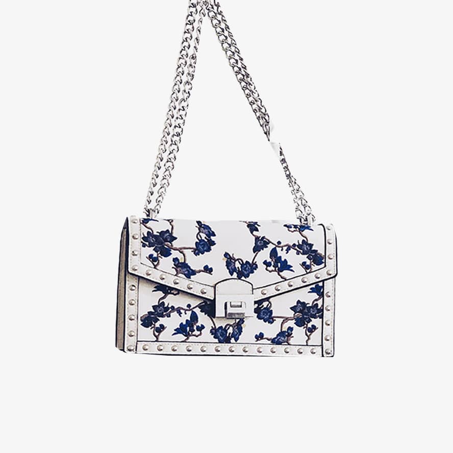 White Printed Bag