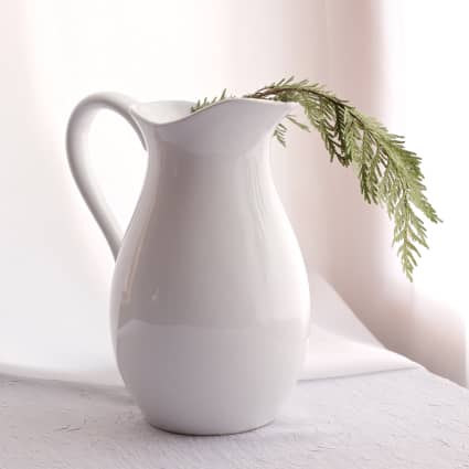 White Jug Vase