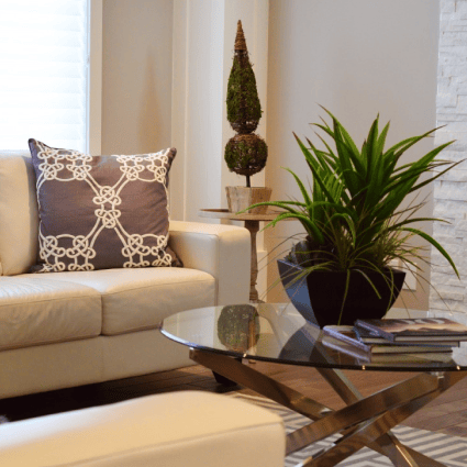 Leather Cream Sofa