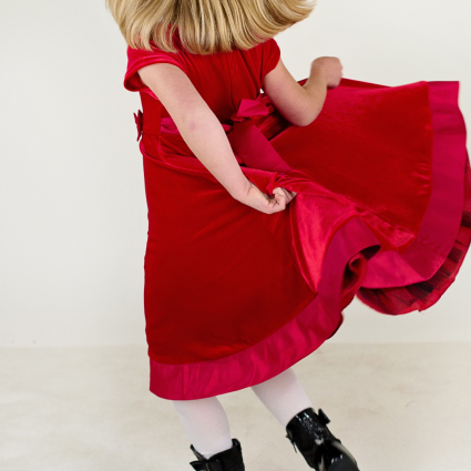 Red wine gown